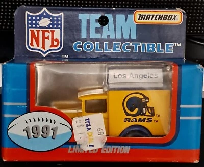 Matchbox 1991 NFL Los Angeles Rams Equipo Coleccionable - Ver Descripción Foto 1 de 4