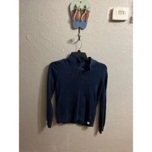 Boys Abercrombie kids, blue mock neck sweater, size 13/14 - Picture 1 of 8
