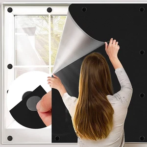 Magnetische Verdunkelung Fensterabdeckung ohne Bohren schneidbar 100% Verdunkelung Fensterfolie Dach - Bild 1 von 9