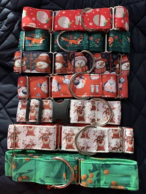 38mm Festive Christmas Themed Dog Collars - Image 1 of 4