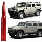 50 Caliber Bullet Red Antenna for Hummer H2 and H3 All Years Billet Aluminum 