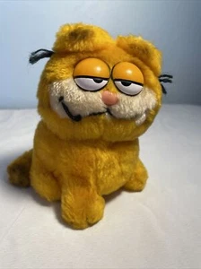 Vtg 1981 Sitting Garfield Cartoon Cat Plush Stuffed Animal 5" Tall. Dakin - Picture 1 of 6