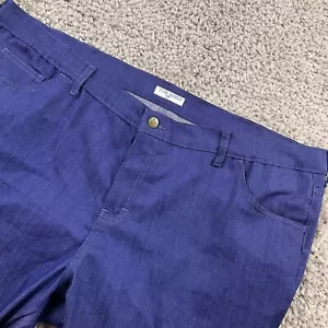 Tom James Blue Delta Jeans Men's Size 44x27 Straight Dark Wash Denim Made In USA - Picture 1 of 14