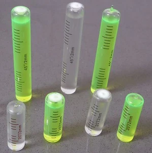 Vial de vidrio de nivel de repuesto, nivel de burbuja espiritual preciso, colores, 70 mm, 35 mm - Imagen 1 de 95