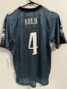 Youth Reebok  KOLB # 4 Philadelphia Eagles NFL Green Game Jersey - Picture 1 of 3