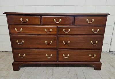 HENKEL HARRIS DOUBLE DRESSER CHEST MAHOGANY - Image 1 of 4
