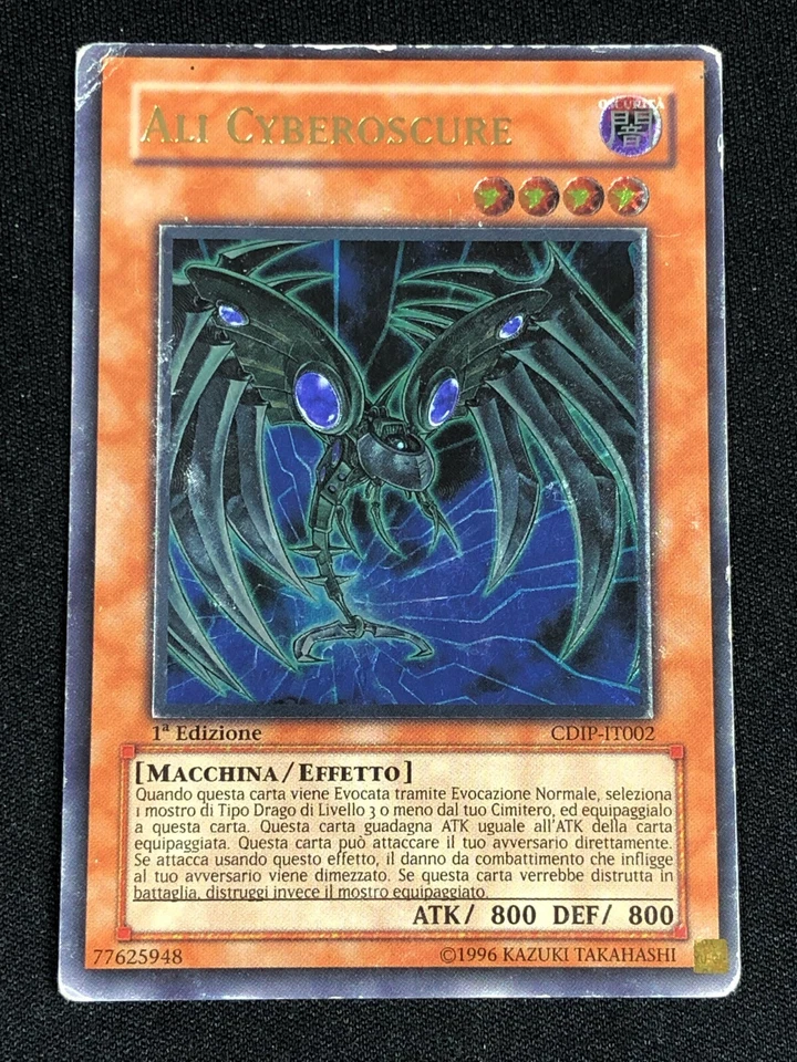 YUGIOH CYBERDARK EDGE CDIP-EN002 1ST ULTIMATE PLAY/ EDGE-WEAR ITALIAN - Image 1 of 1