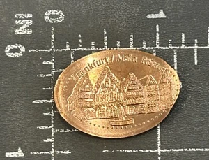 Frankfurt Main Romer City Hall Germany DE Elongated Pressed Smashed Euro Penny - Picture 1 of 2