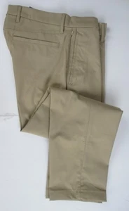LANDS END Khaki Slim Fit Performance Chino Pants Chino Pants Mens 33 X 26 NEW - Picture 1 of 4