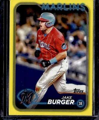2024 Topps #125 Jake Burger Yellow - Image 1 of 2