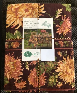 April Cornell ANTOINETTE Floral Burgund, Grün, Gold 60 x 102 Tischdecke -- Neu mit Etikett - Bild 1 von 3