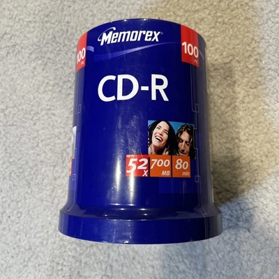 Memorex CD-R Digital Media 52X 700mb 80Min 100 Pack Brand New Factory Sealed - Image 1 of 4