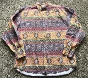 The Territory Ahead Shirt Mens XL Abstract Southwestern Aztec Vintage - Picture 1 of 6