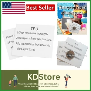 Parches de TPU impermeables para reparación inflable, kit de parches, reparación de fugas, piscina, cama de aire - Imagen 1 de 7