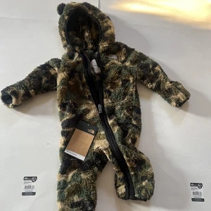 NWT The North Face Baby Bear One-Piece Hooded Coverall  3-6 months Camo $85 - Picture 1 of 4