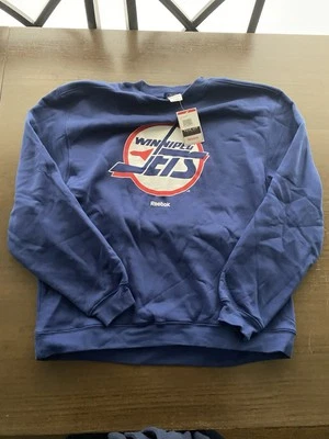 Winnipeg Jets Reebok Nuevo Grande NHL Hockey Suéter Nuevo Con Etiquetas Nuevo Hombres Azul Clásico Foto 1 de 4