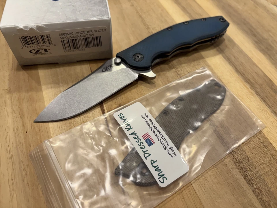 Zero Tolerance Hinderer Titanium Framelock Magnacut Micarta ZT 0562MIC SDK BONUS - Image 1 of 4