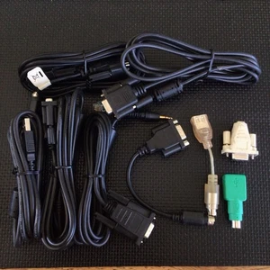 (9pc Lot) PS2 Male / Female / DB9 Serial Port  / USB  / RJ11  / Adapter Cables - Picture 1 of 4