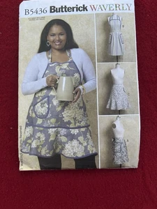 Butterick Waverly Sewing Pattern Aprons B5436 New And Uncut - Picture 1 of 2