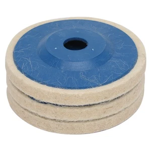Popular Practical Angled Wool Wheel 4 Inch Wool Polishing Wheel Felt Disc P DW - Picture 1 of 7