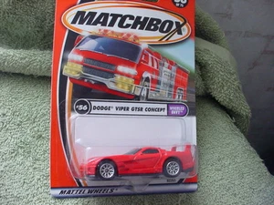 MATCHBOX #56 OF 75 DODGE VIPER GTSR CONCEPT RED 2000 RELEASE MOC FREE USA SHIP - Picture 1 of 1