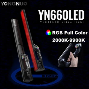 YONGNUO YN660LED 45W RGB Handheld LED Video Light Stick 2000K-9900K APP Control - Picture 1 of 7