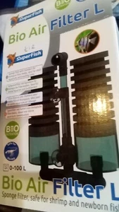 Superfish Bio Air Filter L Sponge Safe for Baby Fish & Shrimp Aquarium Fish Tank - Picture 1 of 2