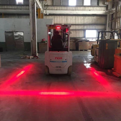 3 LED Forklift Truck RED Line Warning Lamp Safety Working Light 10-80V