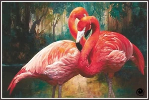 Pink Flamingos 238 Chart Counted Cross Stitch Pattern - Bild 1 von 5