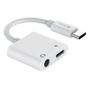 Adapter Smart USB-C - USB-C (Anschluss) + Klinke 3,5mm (Anschluss) in weiß - Bild 1 von 7