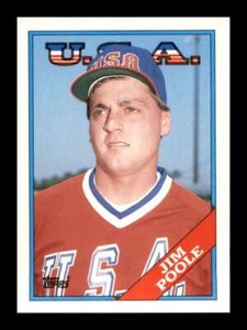 1988 Topps Traded Jim Poole #88T USA Rookie RC NM