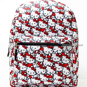 Sanrio Hello Kitty Large School Backpack 16" All Over Print Travel Bag Book Tote - Picture 1 of 9