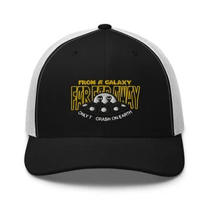 Alien UFO Galaxy Far Away Trucker Hat - Picture 1 of 14