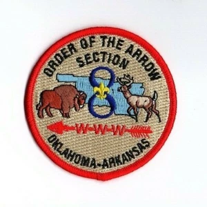Boy Scout OA Section SR-8 Lodge 14 133 138 160 190 288 366 399 559 Red Border - Picture 1 of 1