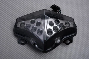 Feu Stop LED Plug & PLAY Fumé Noir + Clignotants KAWASAKI ER6 N ER-6 2012-2017 - Picture 1 of 7