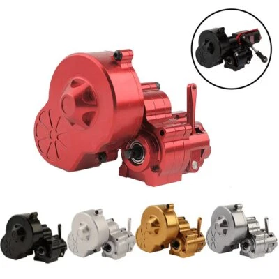 Engranaje de motor de caja de cambios de corte de transmisión de metal de 1/10 RC para Axial AX10 SCX10 Wraith Foto 1 de 4