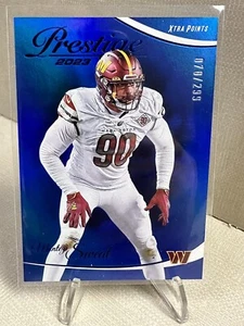 Sudadera Prestige Premium 2023 azul #295 Montez/299 Washington Commanders - Imagen 1 de 2
