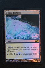 Magic The Gathering MTG GLACIAL FORTRESS FOIL Magic 2013 M13 NM Near Mint