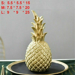 Ananas Gold Figur Künstliche Dekoration Nordische Home Deko modern Frucht Decor - Bild 1 von 14