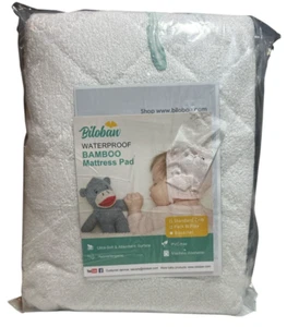Biloban Waterproof Bamboo Bassinet Size Mattress Pad Ultra Soft & Absorbent NEW - Picture 1 of 2