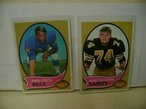 1970 Topps Football Lot Paul Costa Mike Tilleman #36 #22 EX +++ - Bild 1 von 1