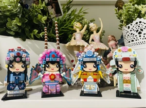 LOZ 4PCs Peking Opera Mini Character Cartoon Nano Diamond Creative Brick ToyGift - Picture 1 of 12