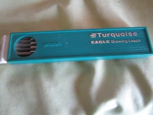 Vintage New Turquoise Eagle Drawing Leads Berol 1 dozen #3B-2375 - Picture 1 of 2