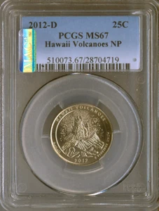 2012-D Volcanoes Quarter PCGS MS67 Quality - Picture 1 of 2