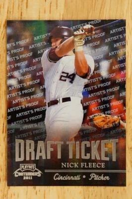 2011 Playoff Contenders Artist Proof /49 Nick Fleece DT19 Rookie SSP Cincinnati - Image 1 of 2