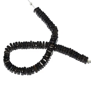 Natural Smoky Quartz Smooth Square Flat 7 inch Beads Loose Gemstone Jewelry - Foto 1 di 3