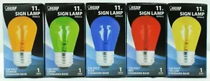 Feit Electric 11w Sign Lamp, 6 Pack - Your Choice From 5 Colors - Picture 1 of 18