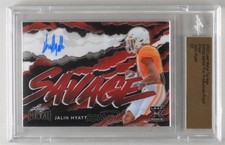 2023 Leaf Metal Pre-Production Proof Clear 1/1 Jalin Hyatt Rookie Auto RC qf8