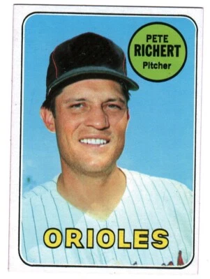 1969 Topps #86 Pete Richert, Baltimore Orioles - Image 1 of 3