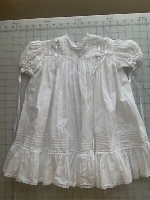 Girls hand embroidered Dress Long 12 inch across front - Image 1 of 4